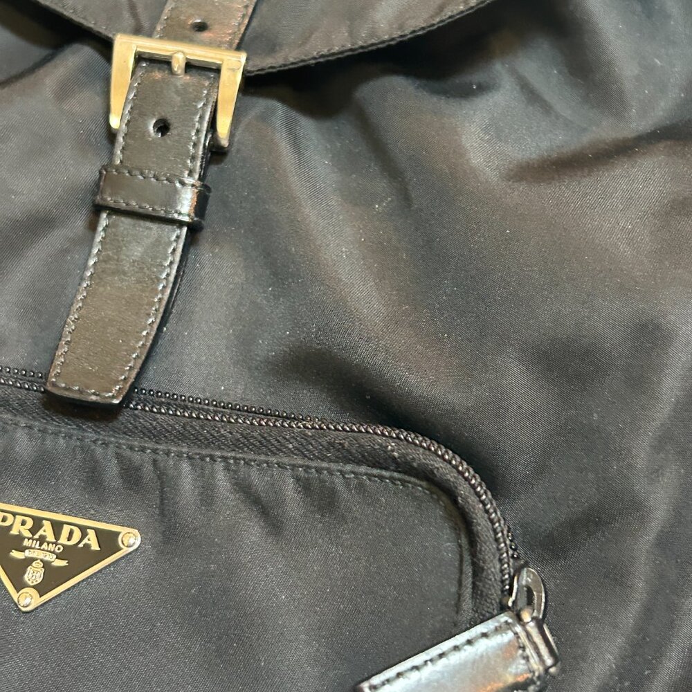 Prada Nylon Back Pack Pristine Condition + Authen… - image 4